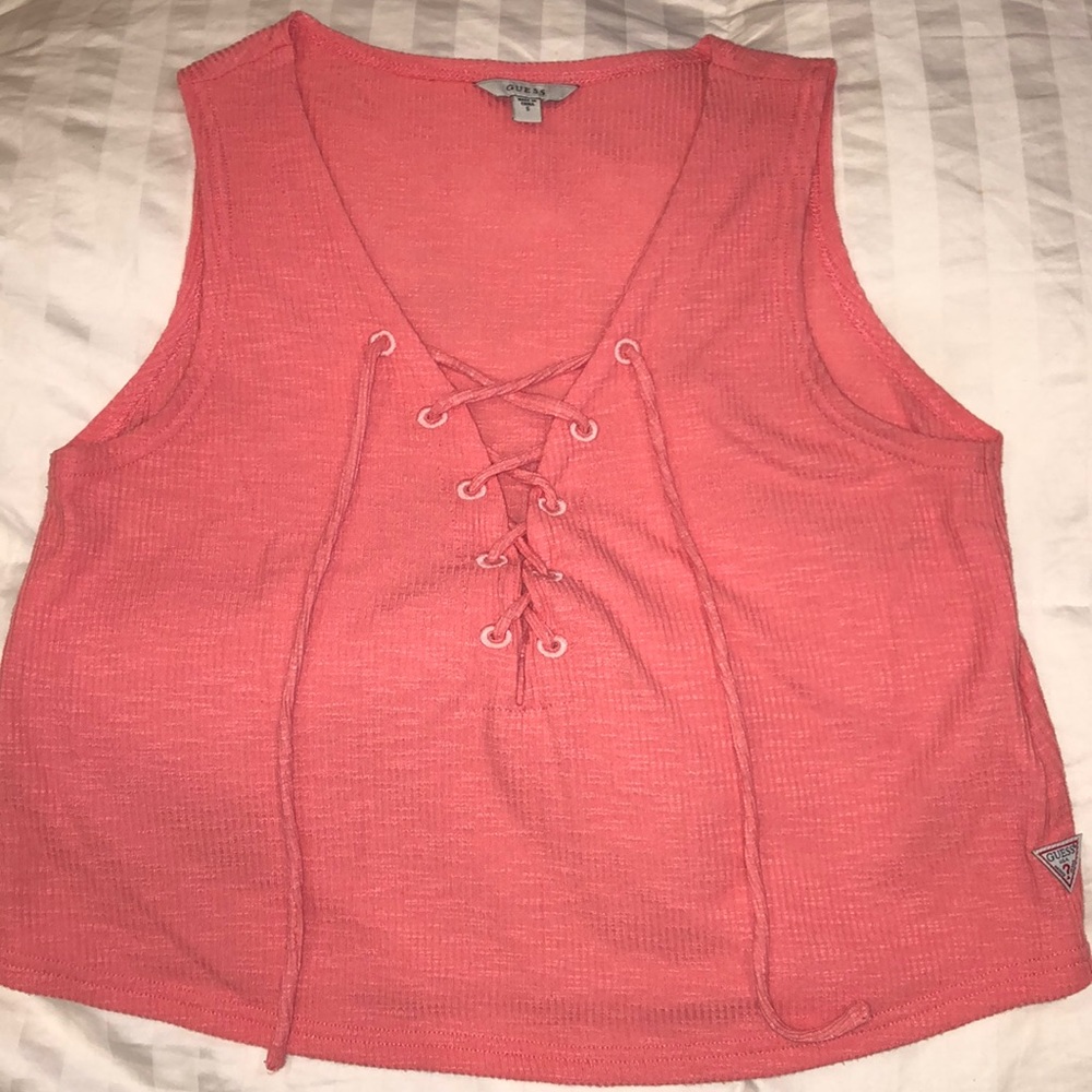 Guess cropped tank top